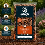 Galamio Pinienrinde Rotbraun 60-100 mm 60 l x 39 Sack – Bild 3