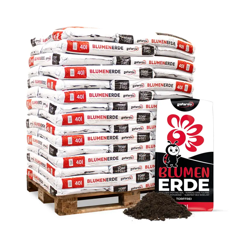 g.webp Galamio Blumenerde Torffrei 40 l x 45 Sack – Bild 1