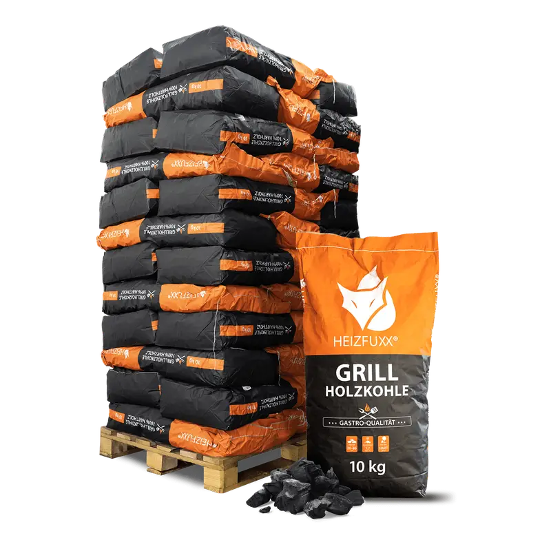 r-1.webp Heizfuxx Grillkohle 20-80 mm 10 kg x 36 Sack – Bild 1