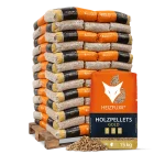 Heizfuxx Holzpellets Weichholz 6 mm ENplus A1 HD-Qualität 15 kg x 65 Sack